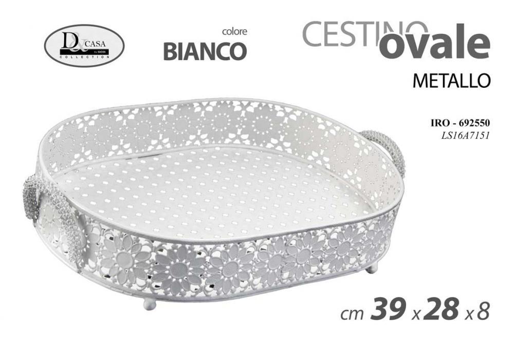 Gicos Zdjela /Korpa Bijela Ova Bco 39*28 Ls16A7151