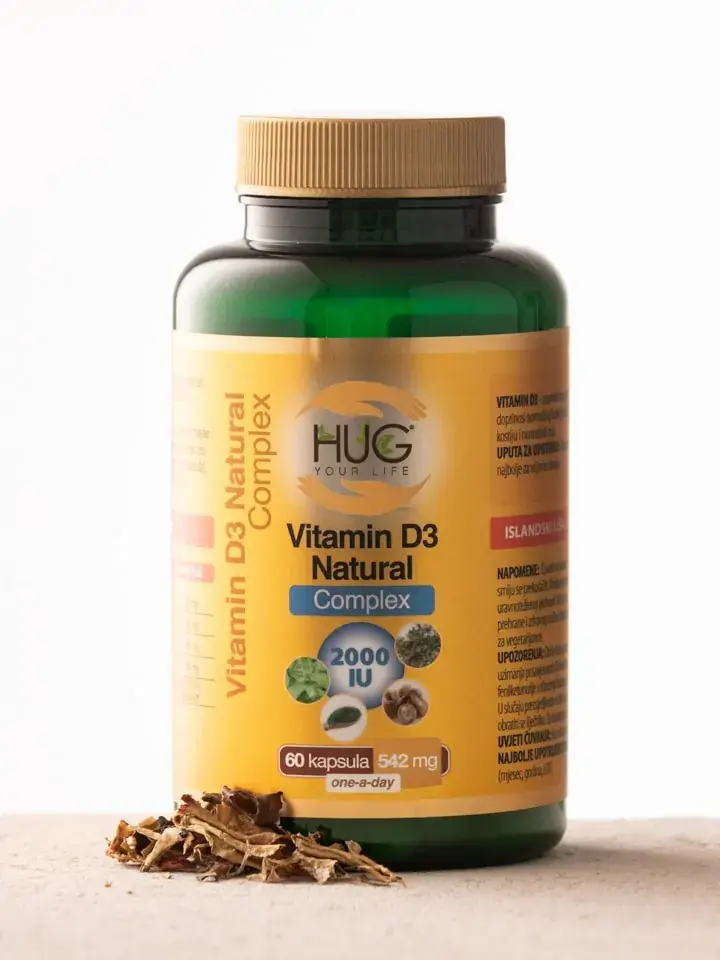 Hug Your Life Vitamin D3 Natural Complex Cps.60X542Mg