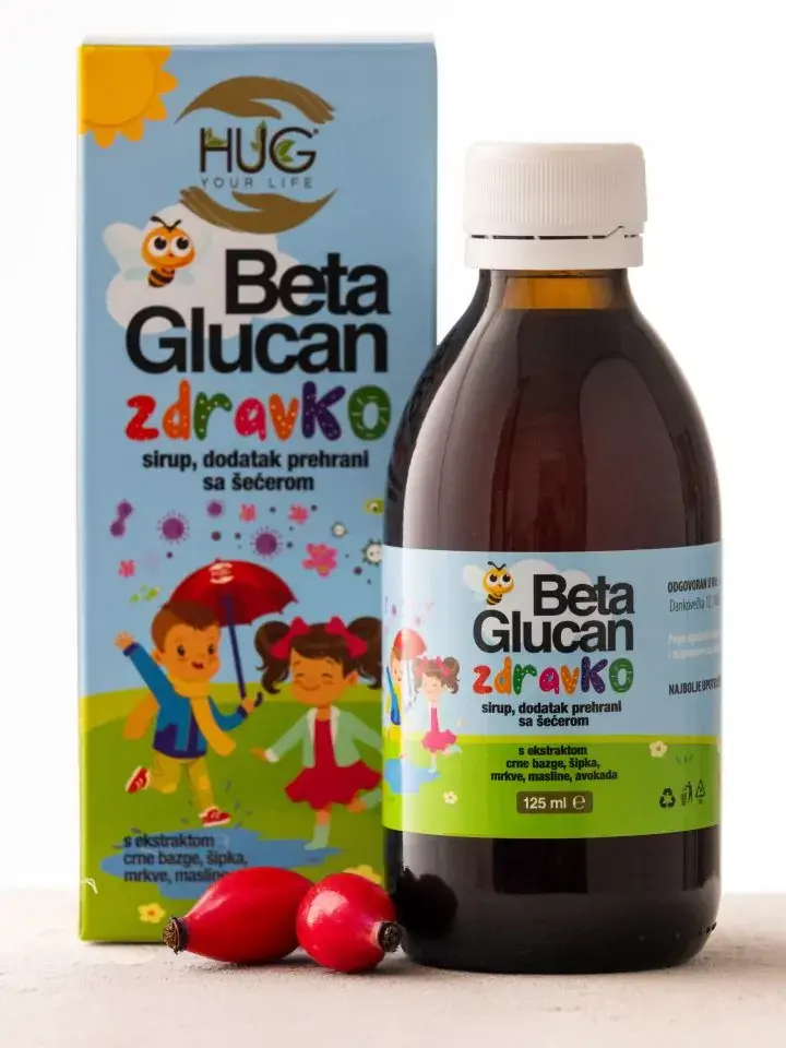 Hug Your Life Beta Glucan Zdravko Sirup,Bottle 200Ml