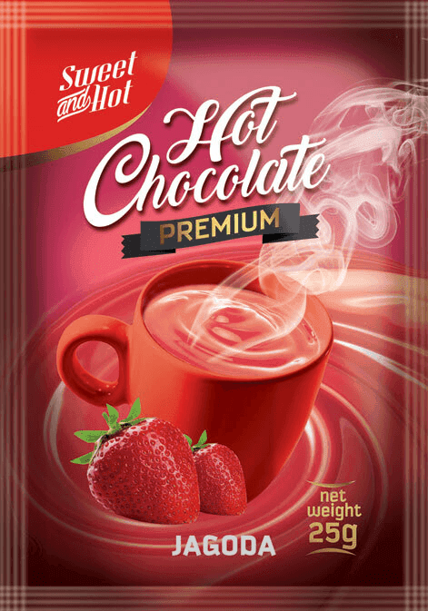 Enigma - Sweet & Hot Topla cokolada PREMIUM "Sweet & Hot" 25 g Jagoda 40/1, Crna