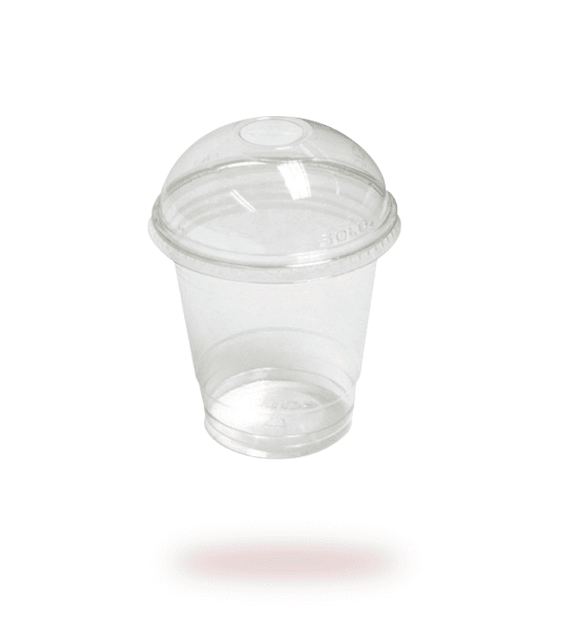 Enigma Plastična čaša sa poklopcem 350 ml 100/1, Providna