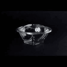 Enigma Plasticna posuda sa poklopcem za salatu DIAMOND 250ml 50/1, Providna