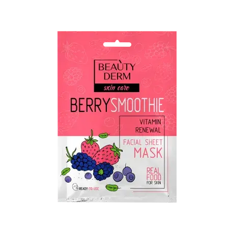 Beauty Derm Sheet Mask Berry Smoothie 25Ml