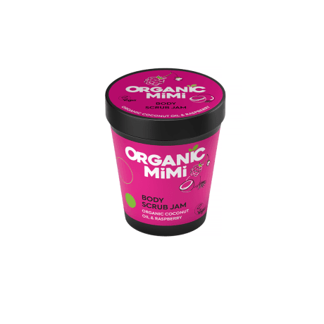 Organic Mimi - Body Scrub Jam Coconut & Raspberry 250G