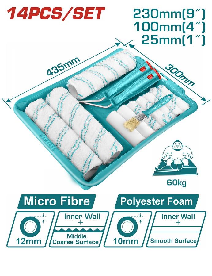 TOTAL set valjaka od 14 dijelova sa zdjelom