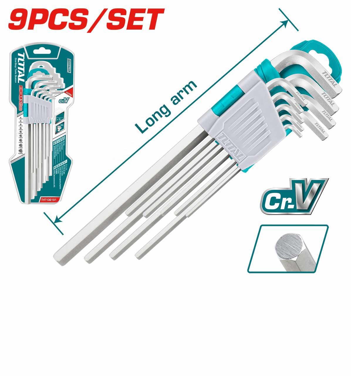 TOTAL set imbus ključeva 1.5-10mm 9/1