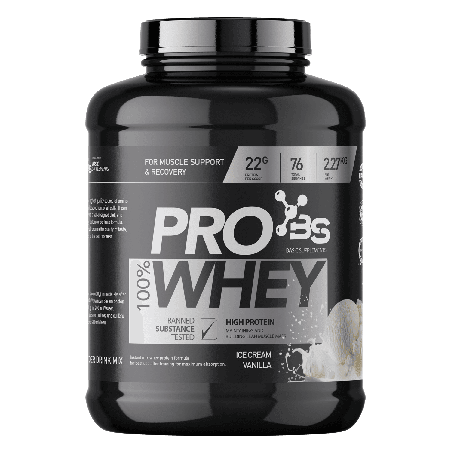 Basic Supplements Pro Whey (2.27Kg)