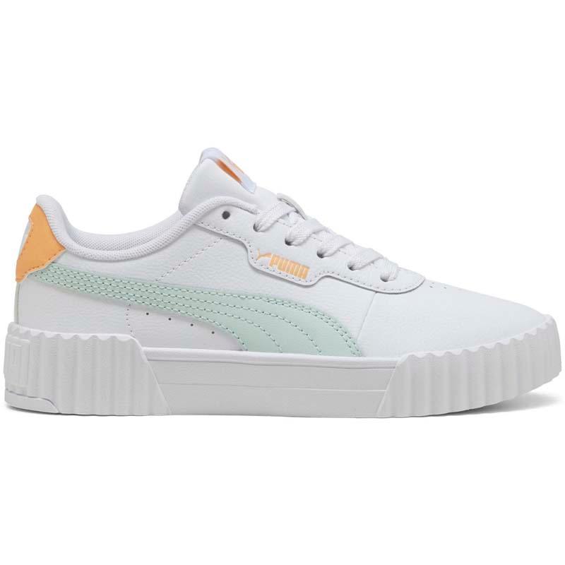 PUMA patike za djevojčice CARINA 3.0 JR, Bijelo-zelene