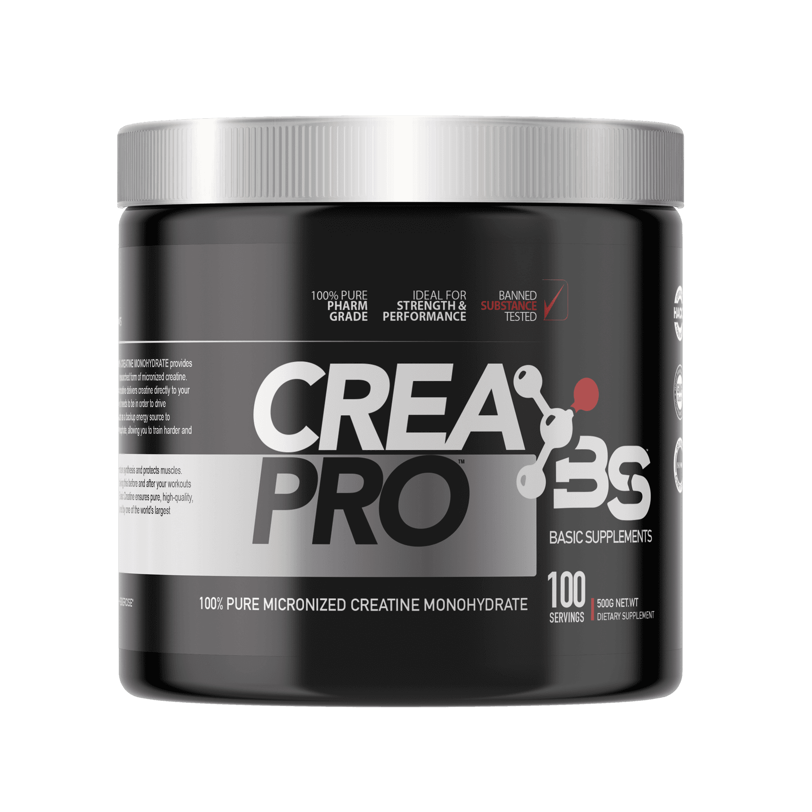 Basic Supplements Crea Pro (500G) Kreatin