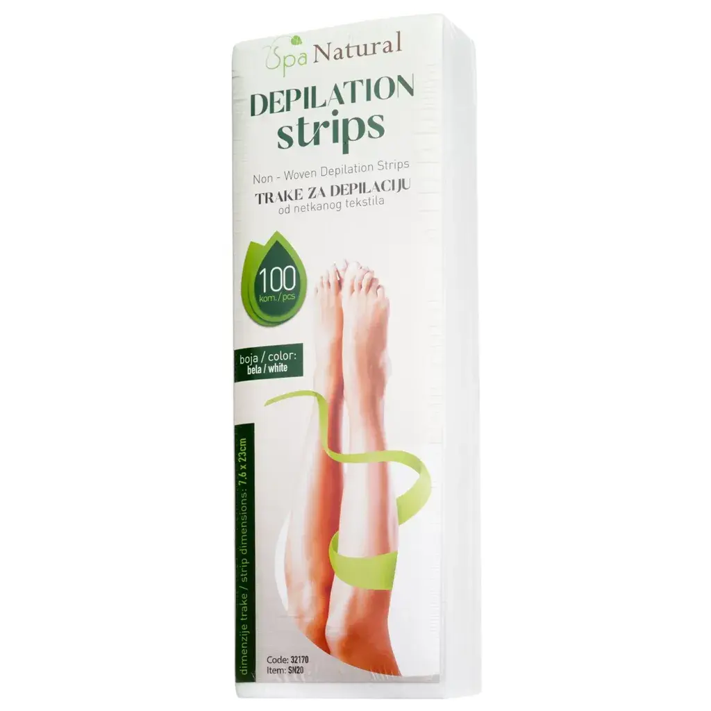 Spa natural Trake za depilaciju SN20, 100 komada, Bele