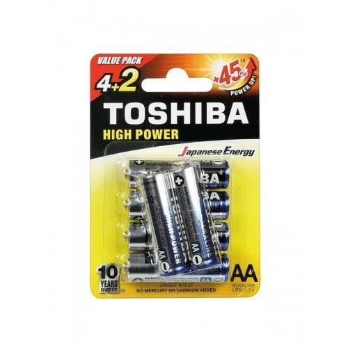 Toshiba baterije lr6/1.5v, AA, 4+2 komada