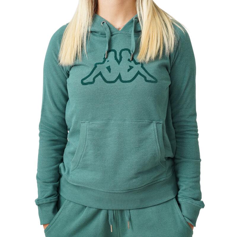 Ženska dukserica Kappa Logo Celery, zelena