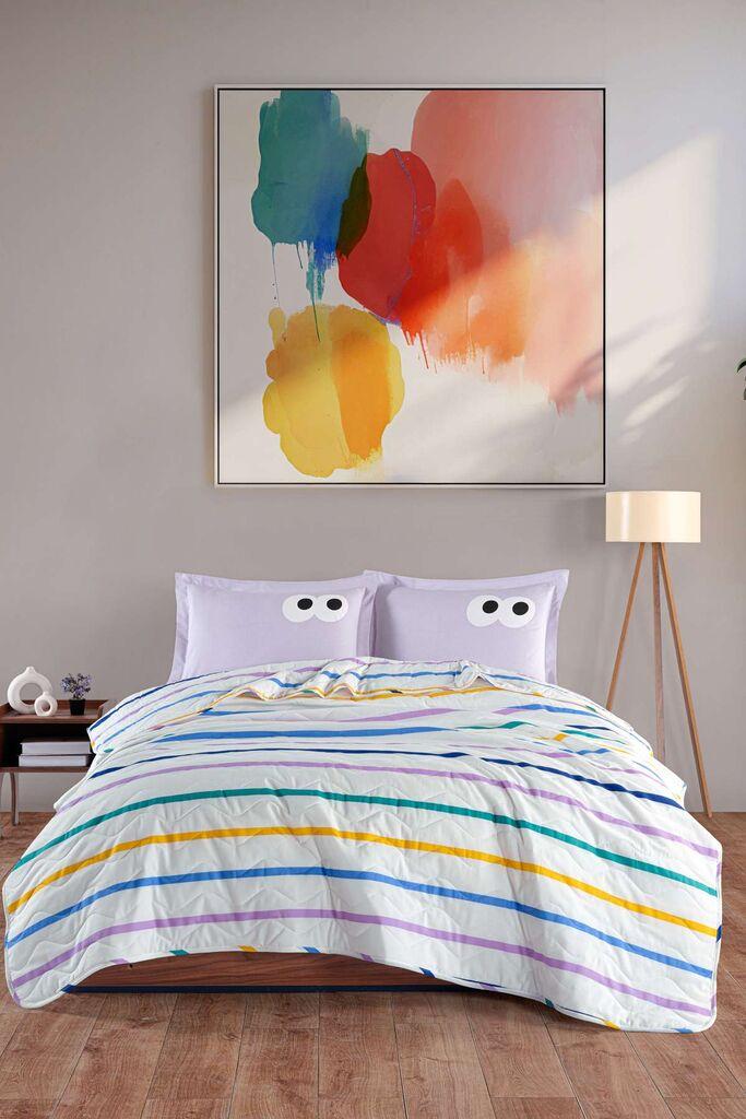 L'essentiel Maison set posteljine Funny, 200x220, ljubičasta