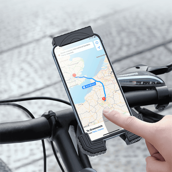 WIWU CH042 Držač mobilnog telefona za bicikl, Crni plus GRATIS LDNIO Stoni Držač za Mobilni Telefon