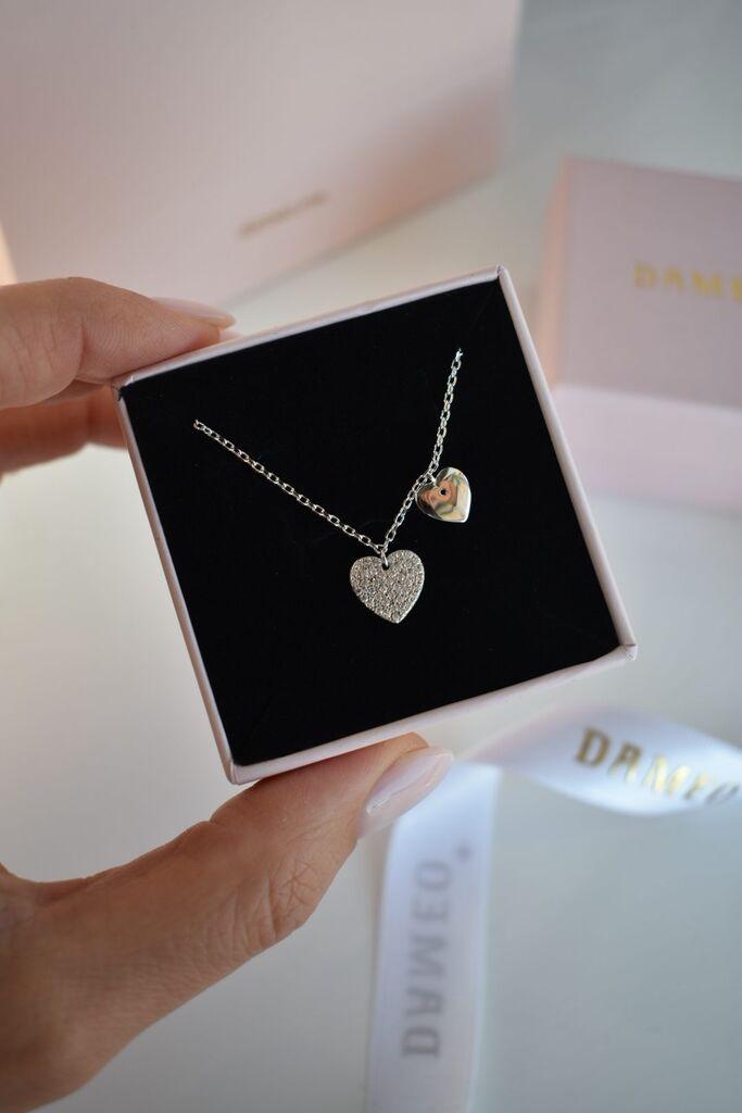 Dameo Ogrlica Hearts in Harmony - srebro 925