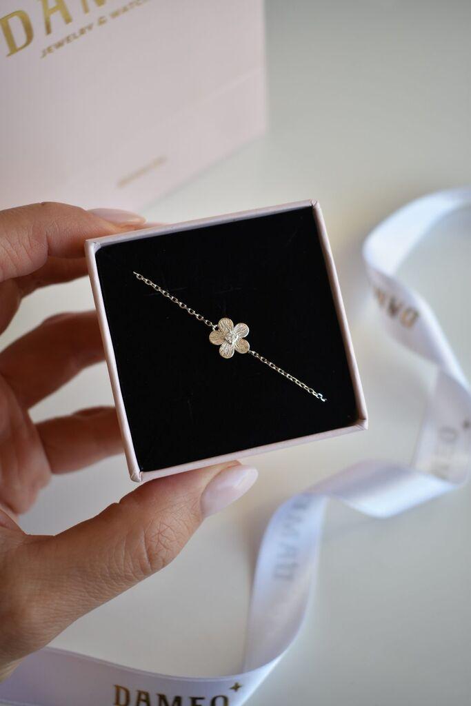 Dameo Narukvica Flower - srebro 925 i cirkon