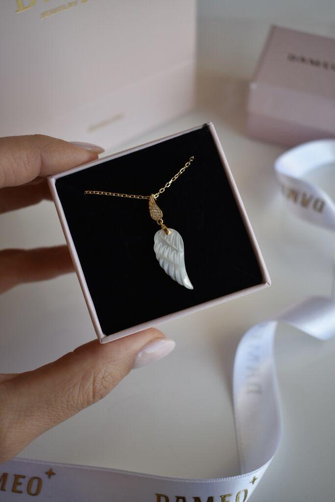 Dameo Ogrlica Angel's Touch - srebro 925 sa pozlatom i cirkoni