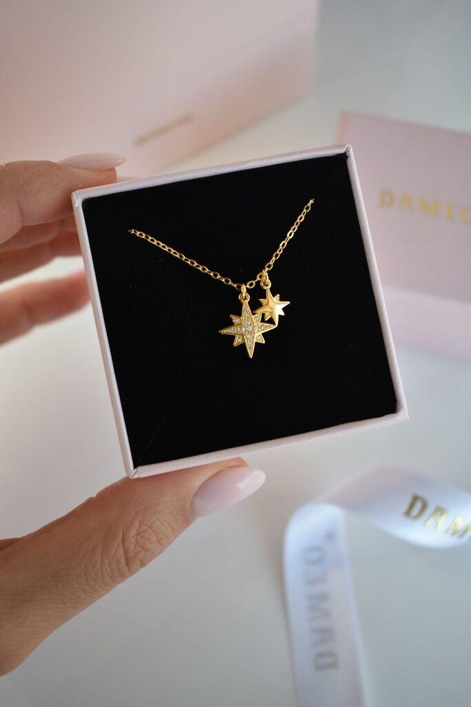 Dameo Ogrlica Spark - srebro 925 sa pozlatom i cirkoni