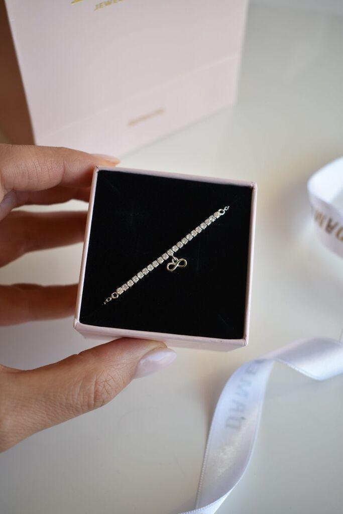 Dameo Narukvica Infinity Shine - srebro 925 i cirkoni