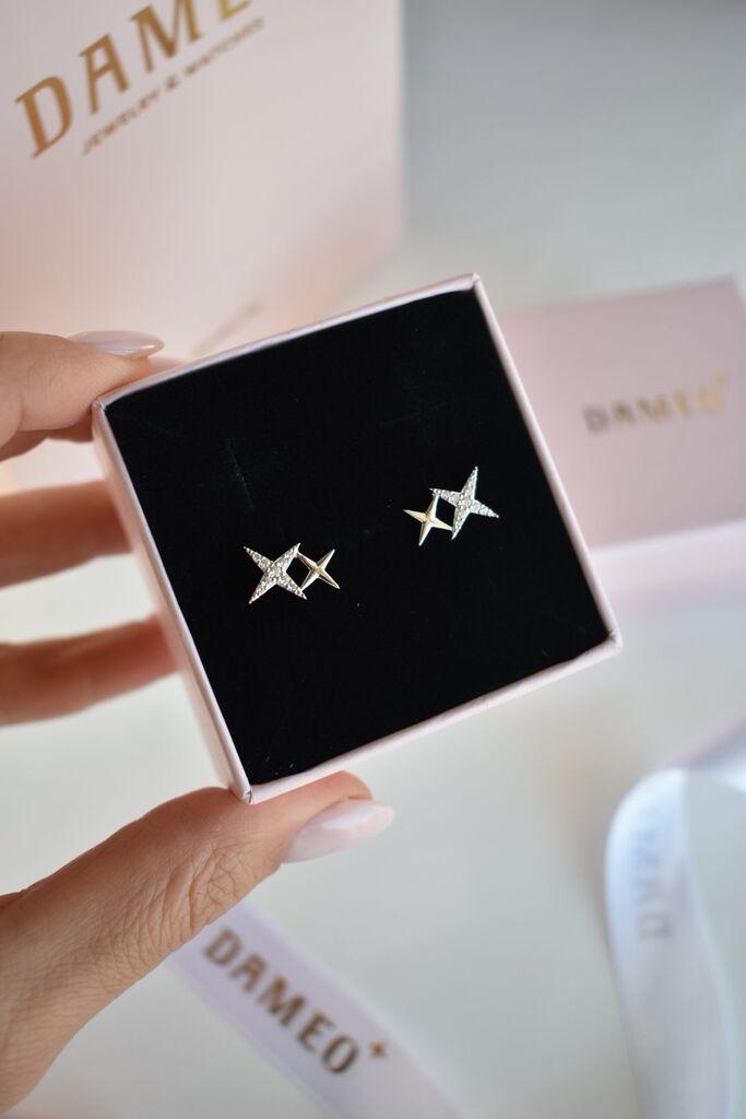 Dameo Minđuše North Star - srebro 925