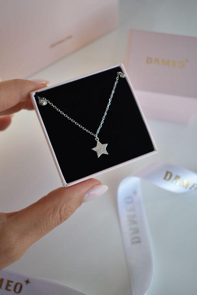 Dameo Ogrlica Aurora Necklace - srebro 925 i cirkoni