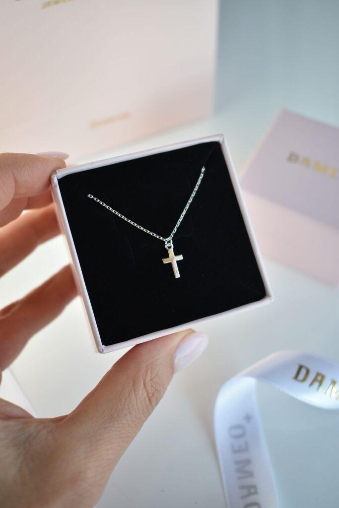 Dameo Ogrlica Cross - srebro 925