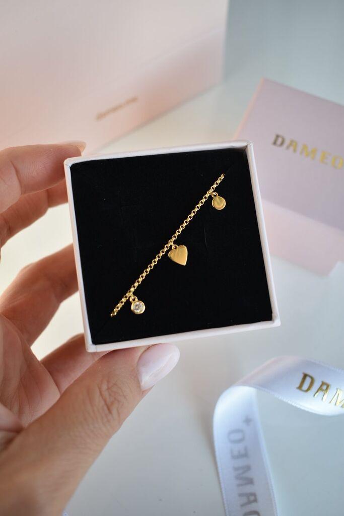 Dameo Narukvica Hearts- srebro 925 sa pozlatom