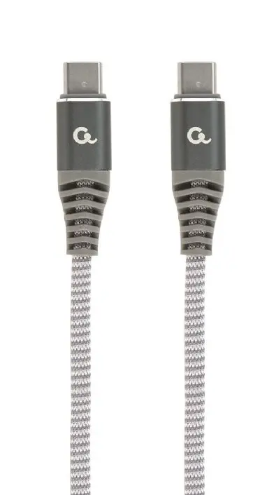 Gembird Kabal USB-C na USB-Cbrzo punjenjesnaga 60W, Siva