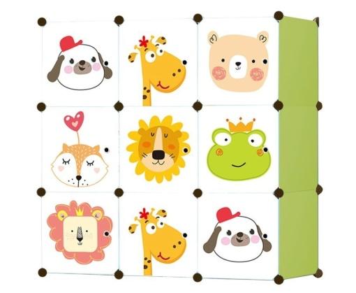 ModernHome Dječiji Ormar Sa 9 Polica Animals 2