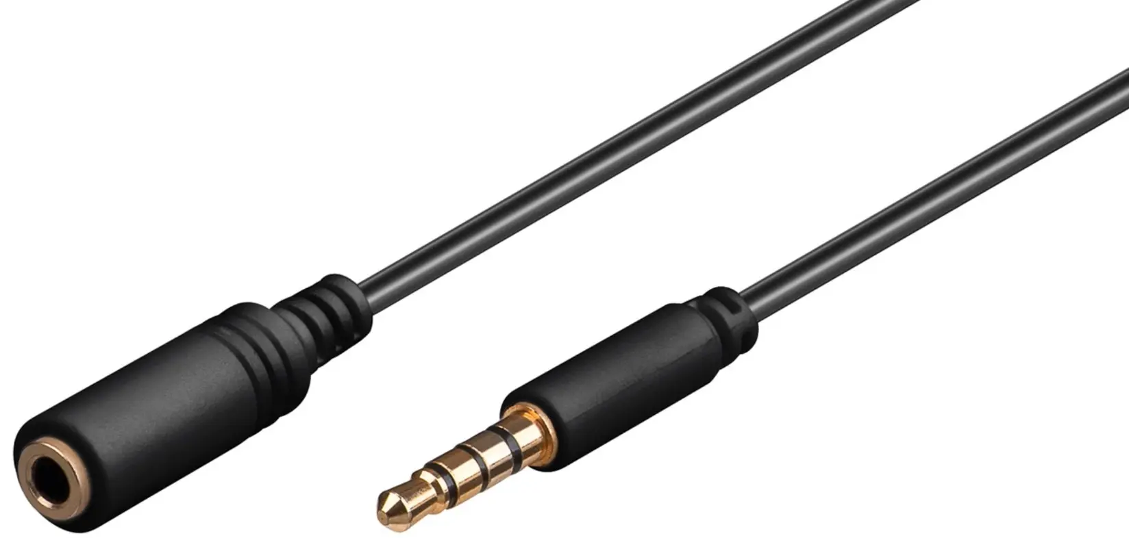 Goobay Produžni kabal Audio AUXdužina 2m4-pinski 3.5 mm, Crna