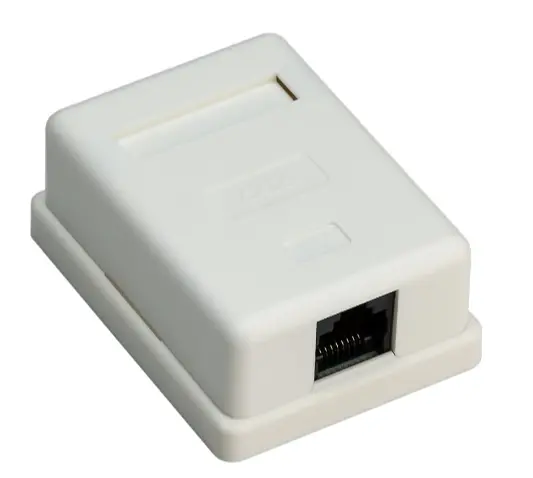 Goobay Utičnica RJ45 mrežnaCAT 6UTP, Bijela