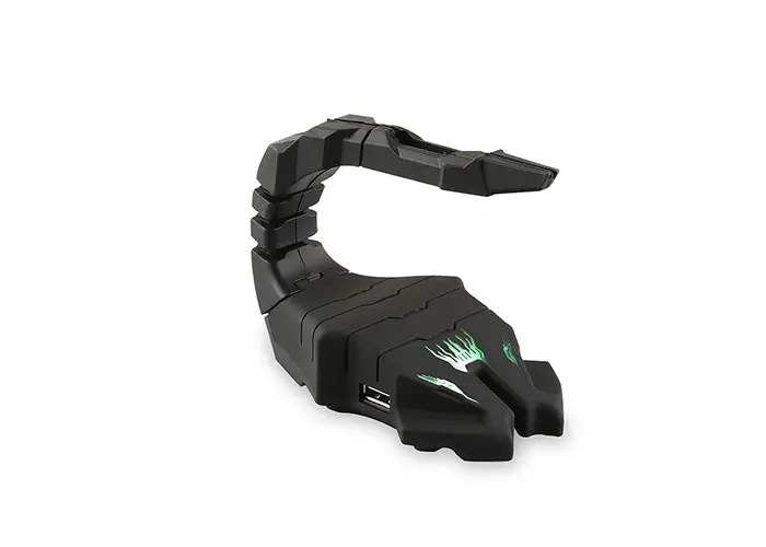 Rampage USB HUB + držač kabla2 porta, Crna