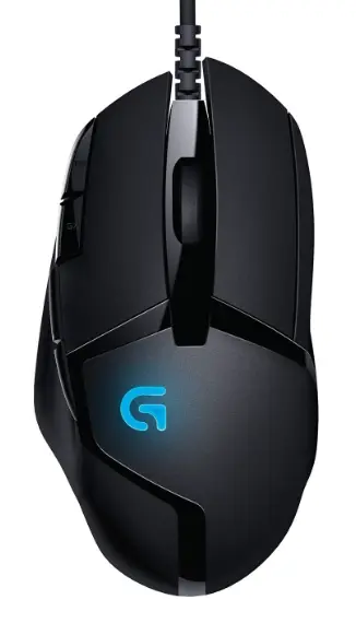 Logitech G402 HYPERION FURY gaming mis, Crna