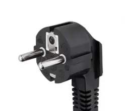 Goobay Produžni kabal sa uzemljenjem 10 mi, Crna