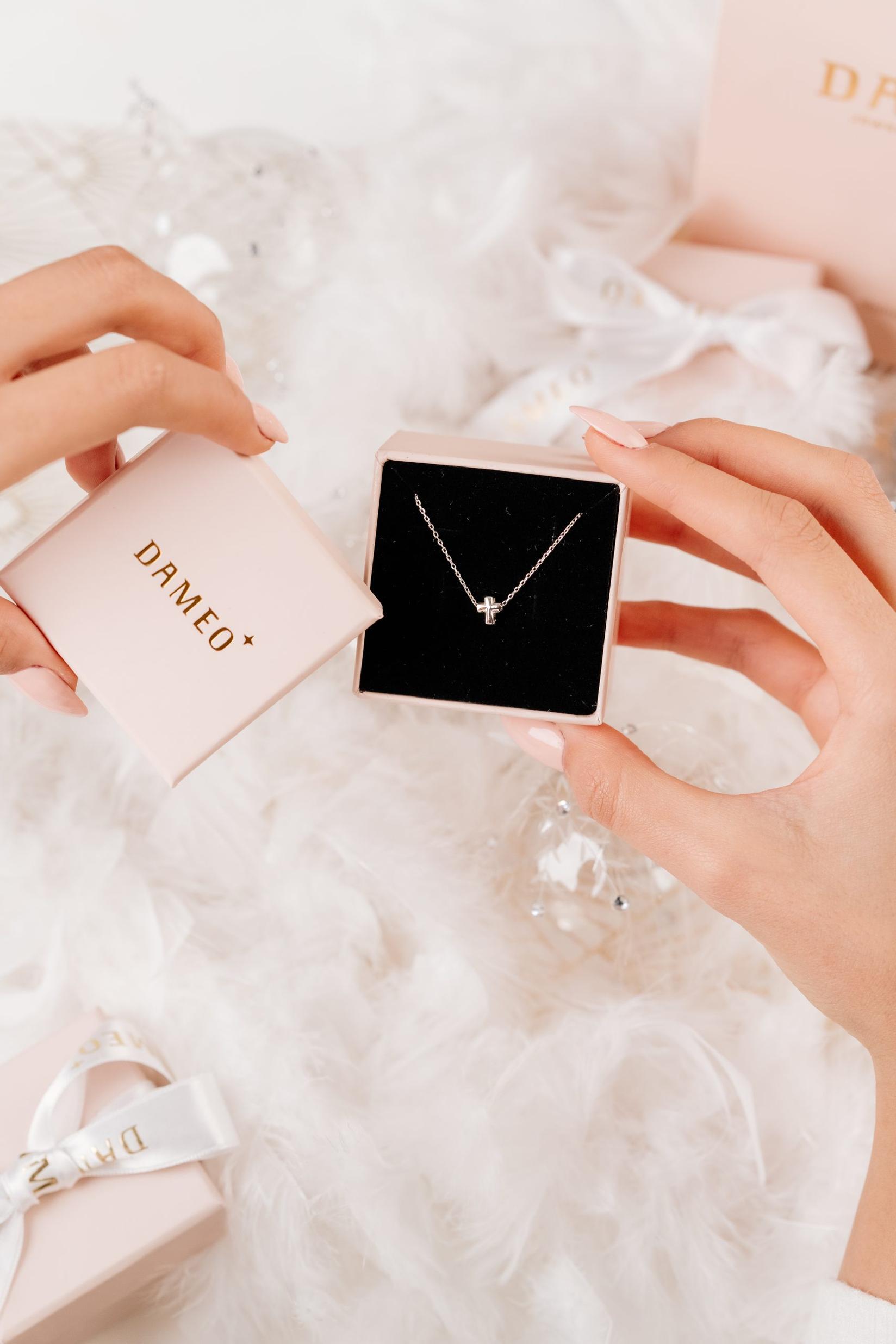 Dameo Ogrlica Tiny Cross   Srebro 925