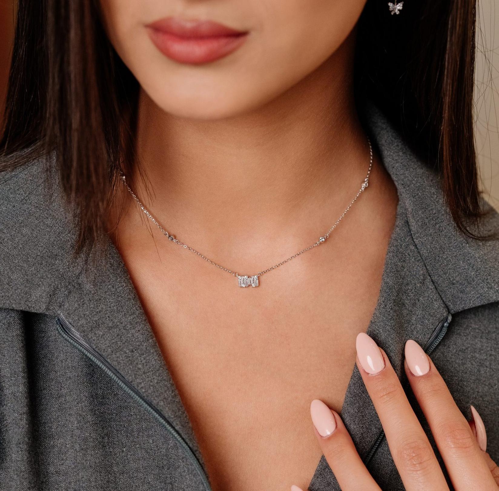 Dameo Ogrlica Ice baby   Srebro 925 i cirkon