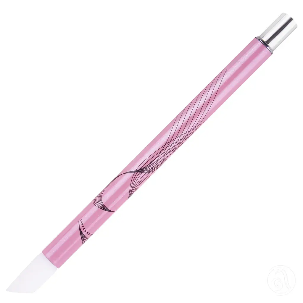 Nail Tools Instrument za nail art sa silikonskim vrhom ASN-DHB13-E, Roze