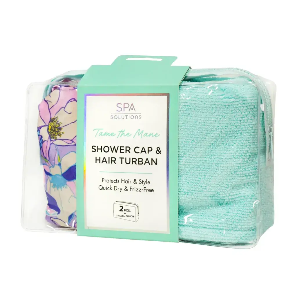 Cala Set kapa za tuširanje i turban Floral Dreams