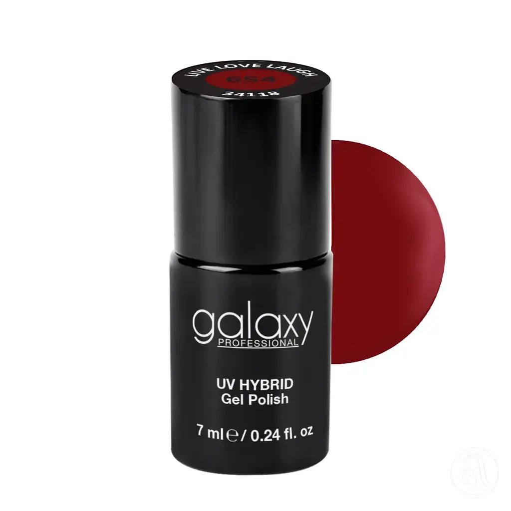 Galaxy Trajni lak za nokte UV/LED Hybrid Live Love Laugh S654, 7 ml