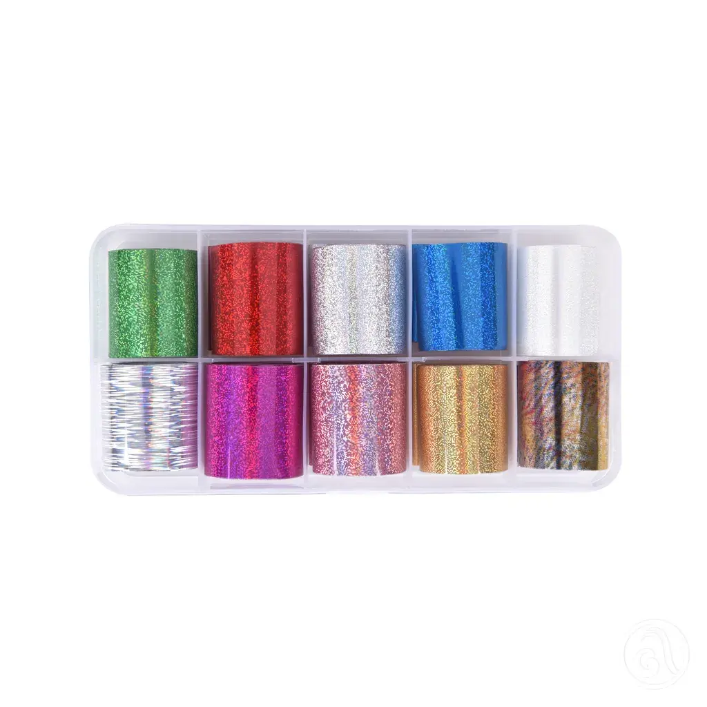 Perfect Nails Transfer folije za nokte TF104-39 Holografik, 10 komada