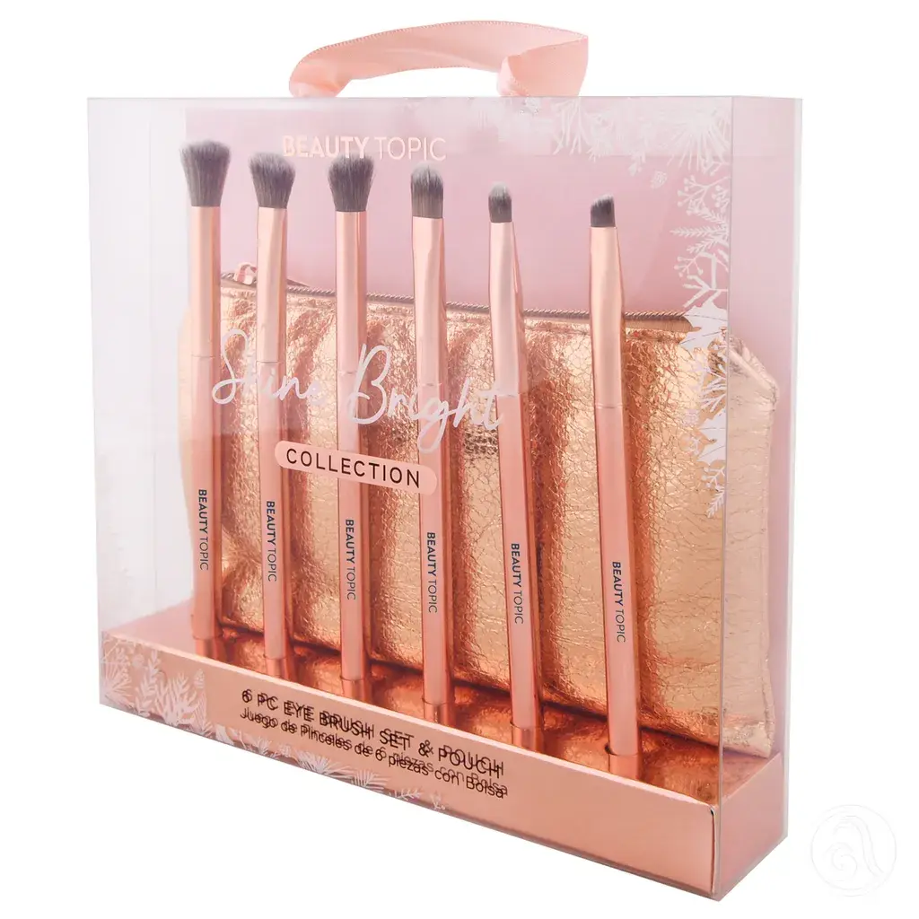 Beauty Topic Set četkica za šminkanje Shine Bright, 6 komada