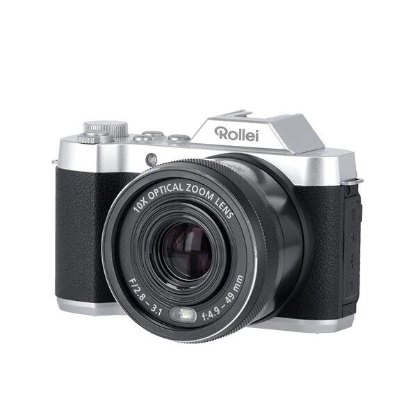 Rollei Foto aparat Powerflex 10x Retro 64MP, Digital Camera 4K, Crni