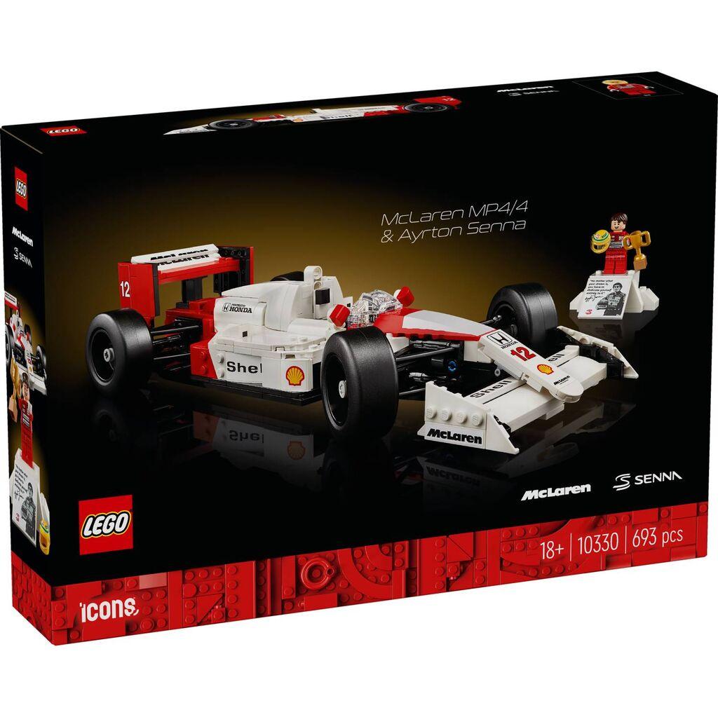Lego McLaren MP4/4 i Ayrton Senna, ikone, bijela
