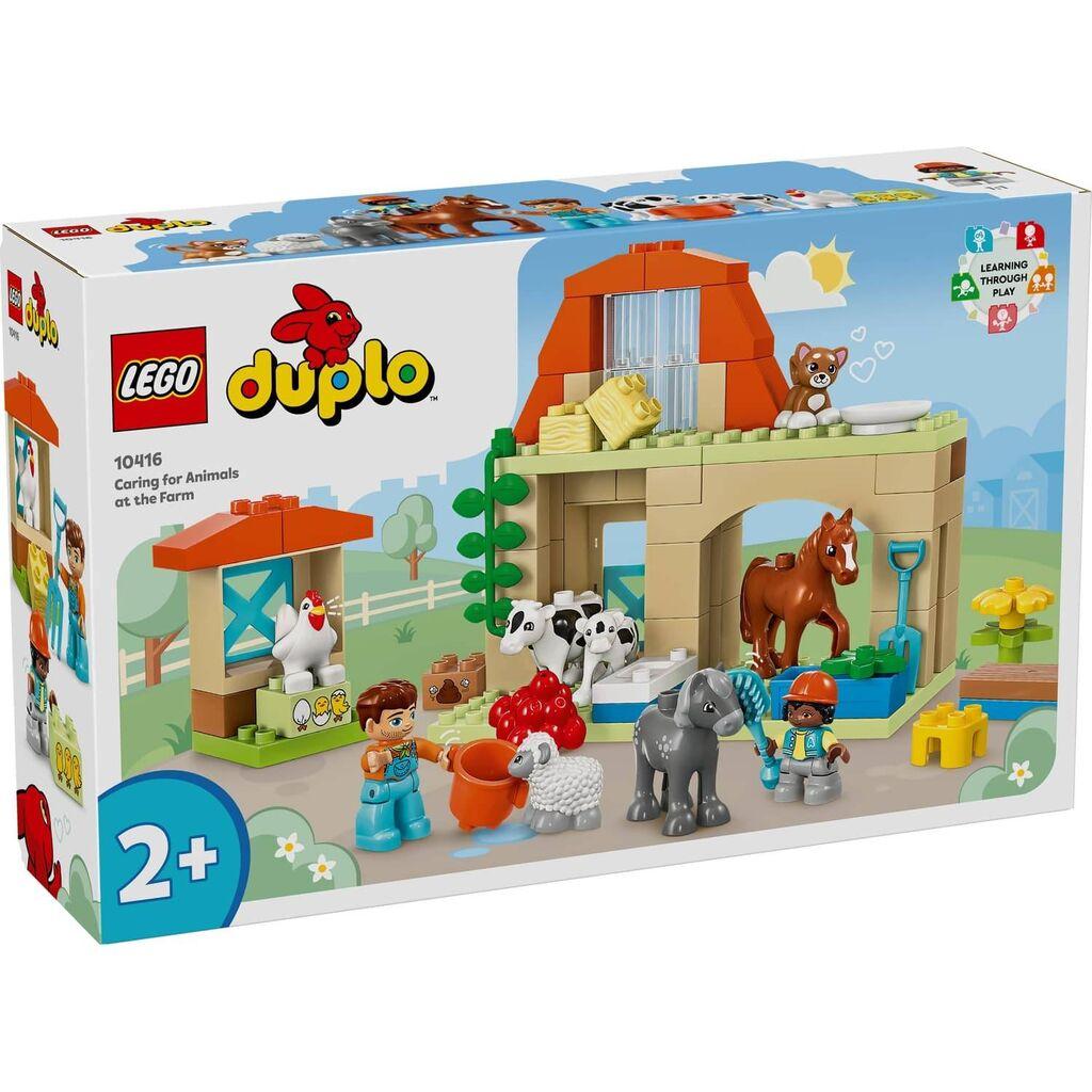 Lego Igračka kocke Duplo Caring for Animals at the Farm 2g+,Šarena
