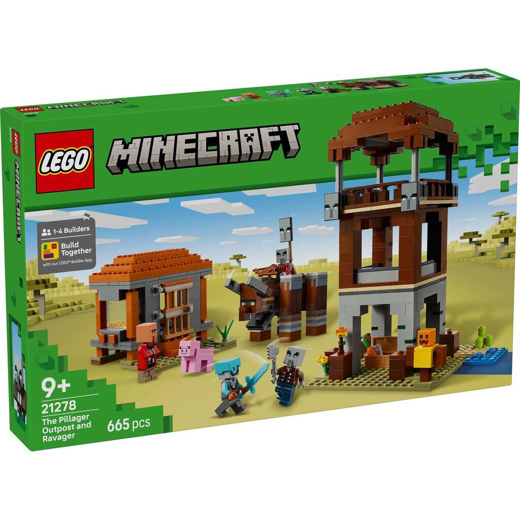 Igracka Lego Kocke Minecraft The Pillager Outpost And Ravager 9+