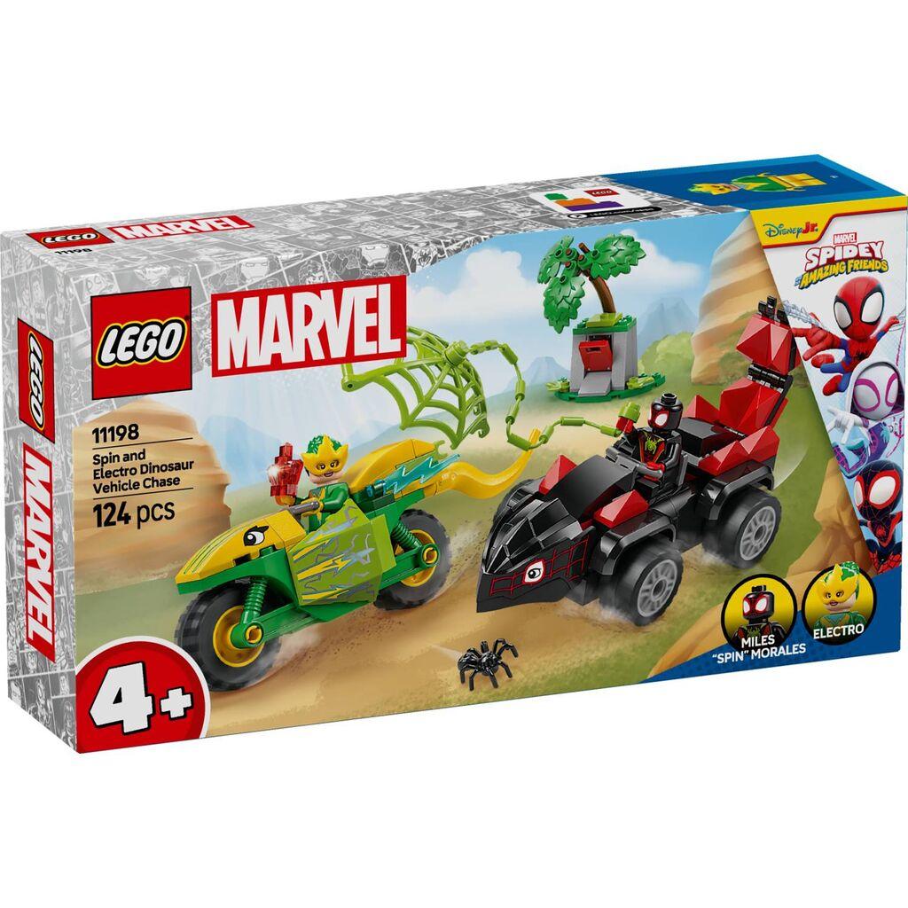 LEGO Marvel Spin i Elektra Dinosaur Chase - Vozila 11198