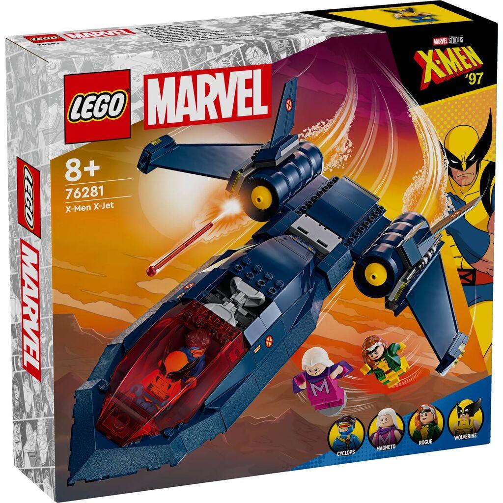 Lego Igračka kocke Marvel X-Men X-Jet 8g+,Plava