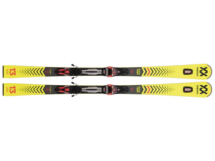 Volkl Racetiger Sl Yellow Rmotion2 12.0 Gw Blk/Fluo Red 160Cm