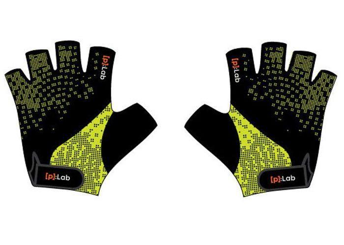 Rukavice P:Lab Black/Fluo Green Xxl