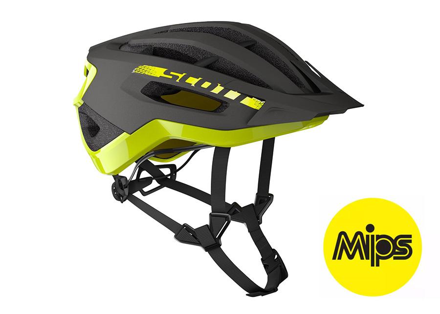 Kaciga Scott Fuga Plus Dark Grey  Radium Yellow 5559